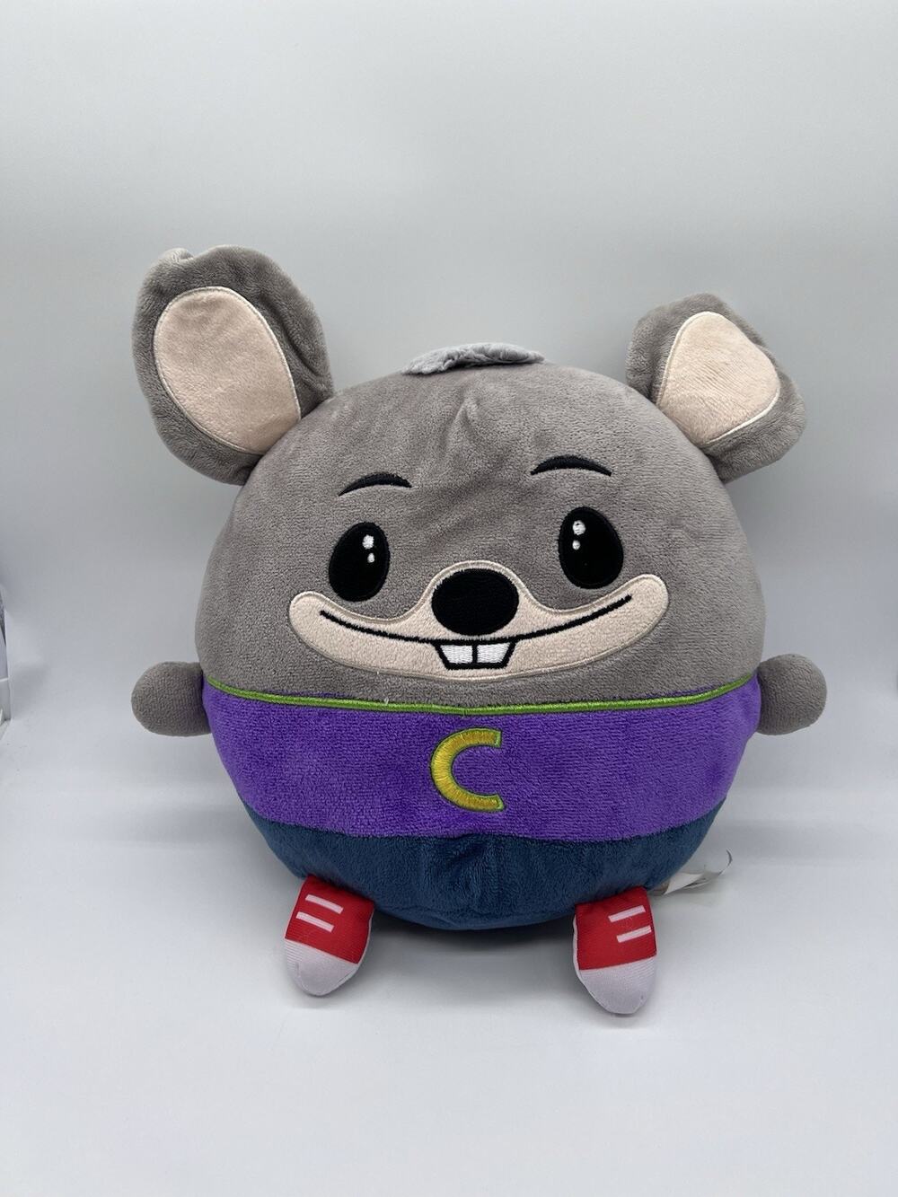 Fiesta Chuck E. Cheese Gumball Plush Round Mouse Cutie Beans Stuffed Animal Toy